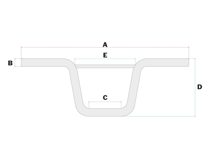 Handle bar universal DMP cross / race aluminium product